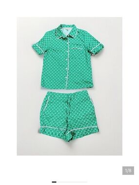Boden Cotton Short Sleeve Set - Top Sz 10 Short Sz 8